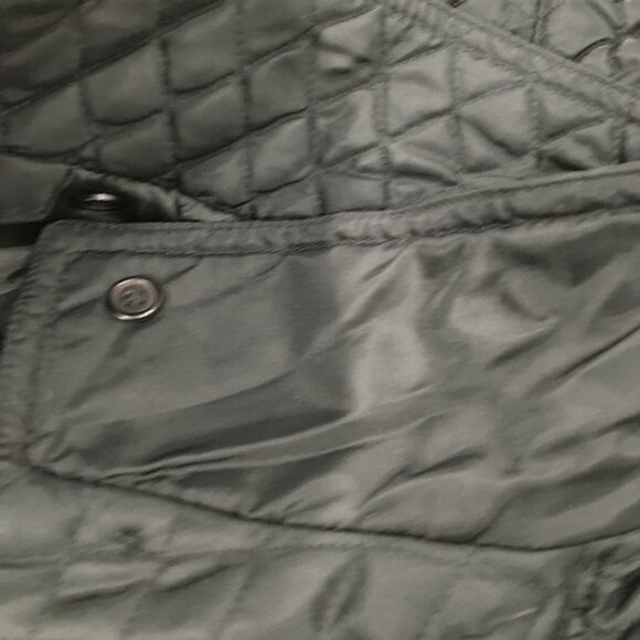 EXPRESS Black Quilted Dolman Sleeve Elbow Patch Jacket - Picture 12 of 15